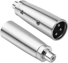 Female RCA to XLR Male Plug Cable Adapter, Converter Audio...