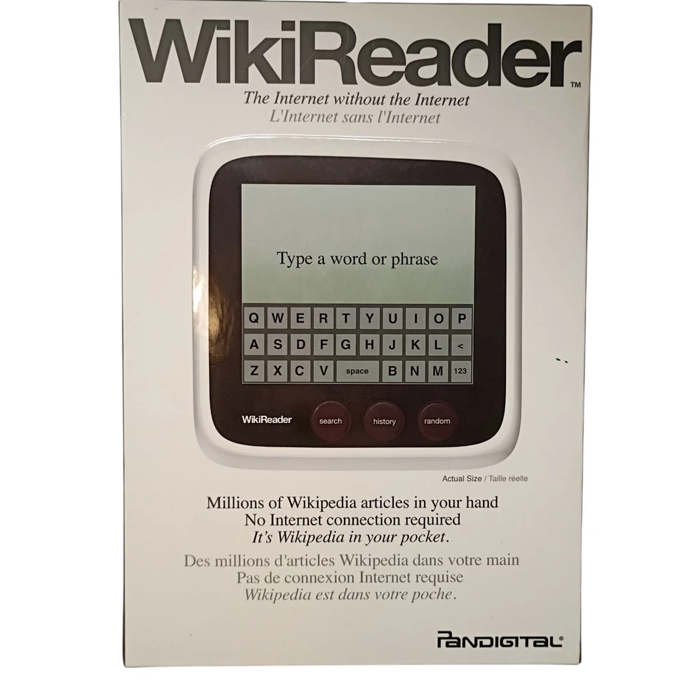 WikiReader Offline Wikipedia Reader - Battery operated, internet (2010) - Image 2 of 4