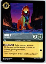 #173 Simba - Lost Prince - Common - Steel 2024 Disney Lorcana Shimmering Skies