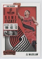 2018-19 Panini Contenders Game Ticket Green CJ McCollum #95 5ta