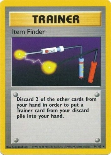 Item Finder 74/102 Base Set Pokemon