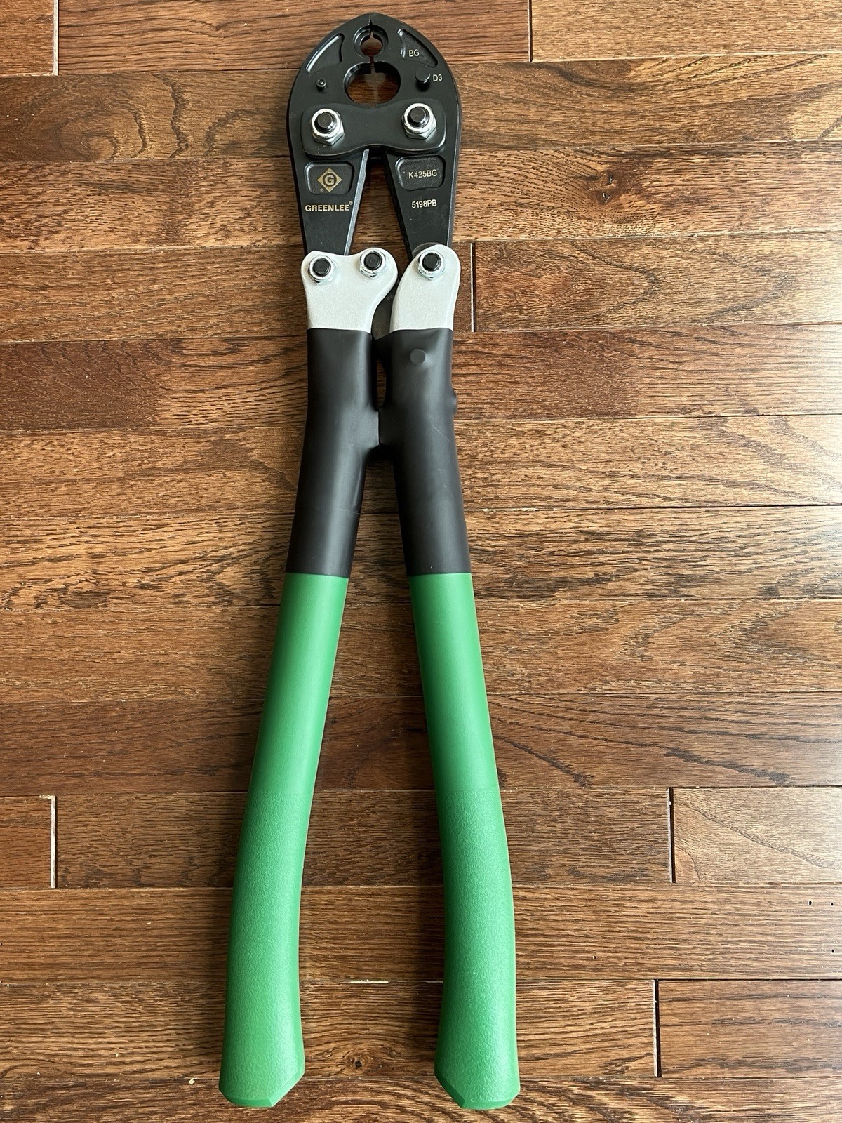 Greenlee K425BG Manual Crimping Tool with D3 and BG Die Grooves