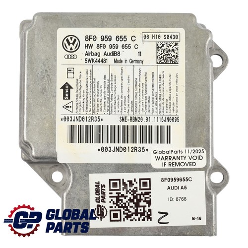 Audi A5 8F Cabrio Luft Modul Steuergerät ECU Crash Control Sensor 8F0959655C