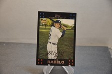 2007 Topps baseball card Series Two white back #636 Mike Rabelo rookie Detroit t. rookie card picture