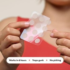 HYDROCOLLOID ACNE PIMPLE PATCH FOR COVERING ZITS AND BLEMISHES IN FACE AND
