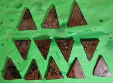 Lot of 12 Mahogany Obsidian Bird Point Flint Knapping Preforms