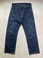 90s Levi’s 502XX Big E Selvedge Jeans W30 Made in Japan Dark Indigo Talon Zip