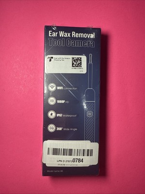 Ear Wax Removal Tool Camera Wi-Fi 1080P 360 Wide Angle X6 New Sealed