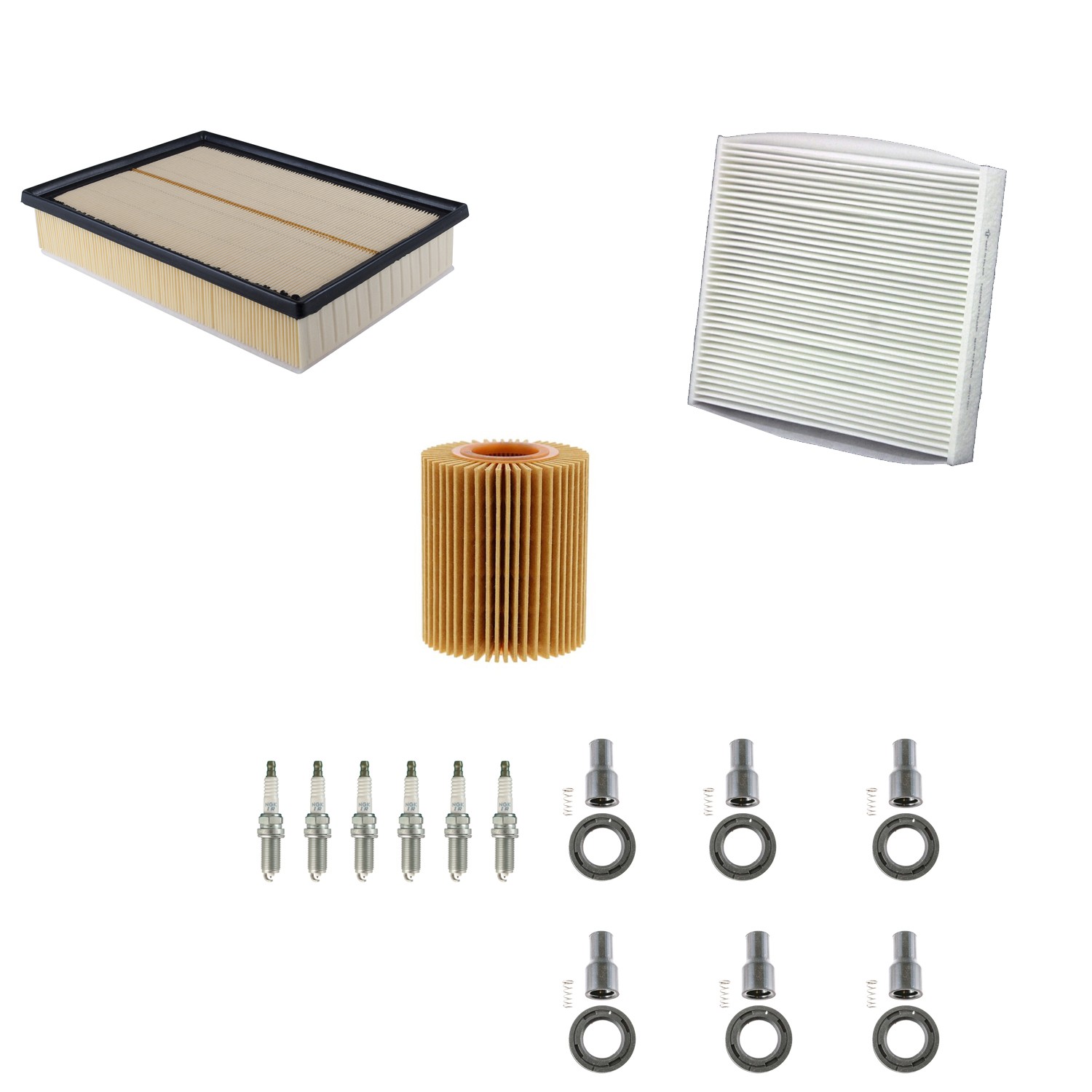 Denso Tune Up Kit NGK 6 Spark Plugs  Boots Kit for 4Runner 4.0L V6 1GR-FE 10-13