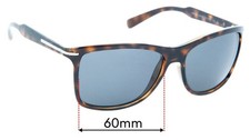 SFx Replacement Sunglass Lenses fits Prada SPR10O PR10OS - 60mm Wide