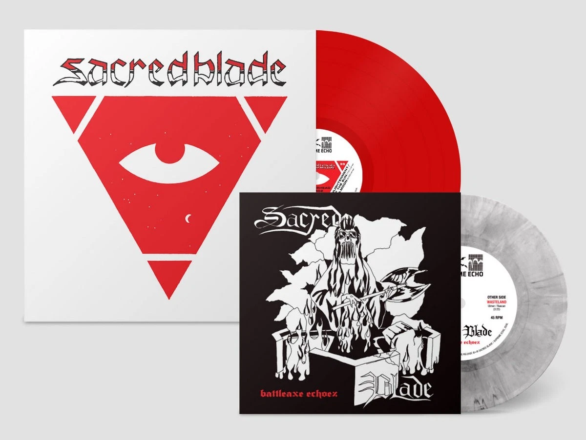 SACRED BLADE – Hammerhead Demoz + Battleaxe Echoez (1981-85) LP + 7" (LIM.150 )