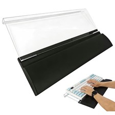 Acrylic Keyboard Stand w/Silicone Wrist Rest 4-Level Height Adjustment, Ergon...
