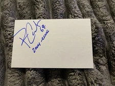 Ben Claxton Arizona Cardinals Signed 3x5 Index Card Football NFL NCAA