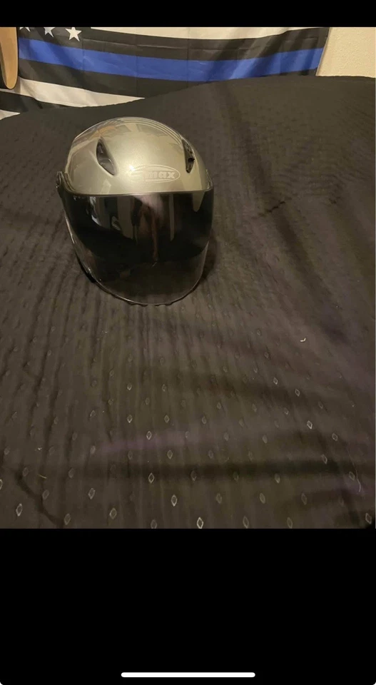 Casco de moto G Max’s talla pequeña con visera de fibra de carbono Foto 3 de 4