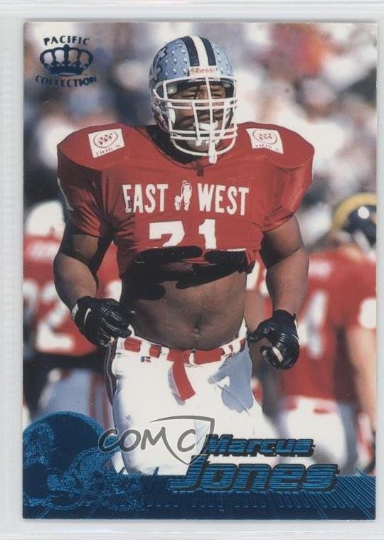 1996 Pacific Crown Collection Blue Marcus Jones #421 Rookie RC 0w8