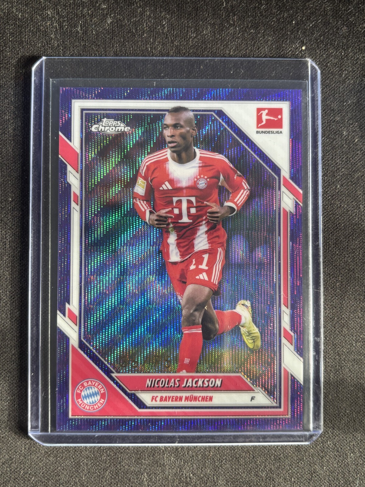 2025-26 Topps Chrome Bundesliga - Nicolas Jackson #79 Purple Refractor /75
