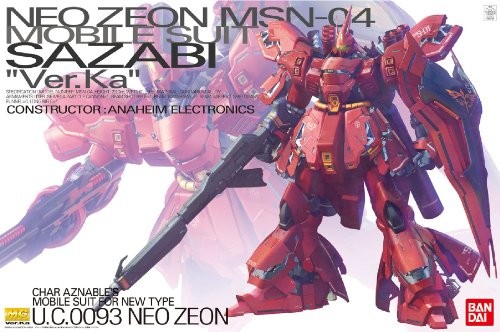 Bandai Hobby Mg Sazabi Version Ka Model Kit 1/100 Scale Import JP - Picture 3 of 4