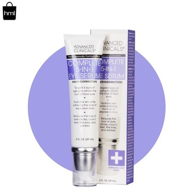 Luxury 5-in-1 Eye Serum | Anti-Aging & Hydration for Dark Circles - 2 Fl Oz