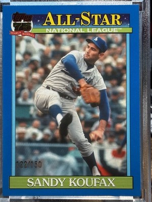 2026 Topps Series 2 Sandy Koufax All-Star Blue Border 122/150 91AS-40 Dodgers