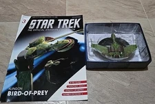 Eaglemoss Star Trek Starships Issue #3 – Klingon Bird-of-Prey – Mag Included
