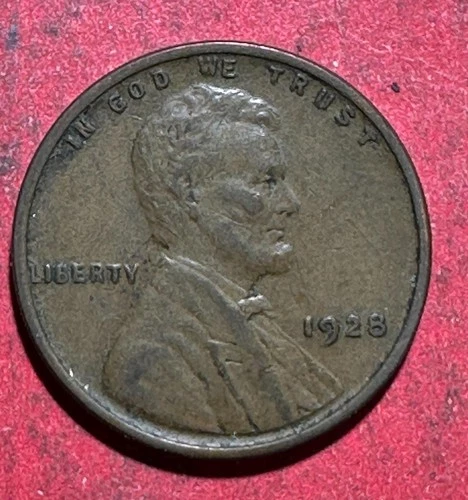 1928 US LINCOLN Cent! "Philadelphia" Mint! Extra Fine! SHARP! Old US Coin!