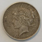 1922 PEACE SILVER DOLLAR HIGH RELIEF CIRCULATED Nice Toning XF