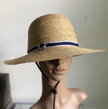THE TILLEY RAFFIA SUN HAT CAP SIZE L