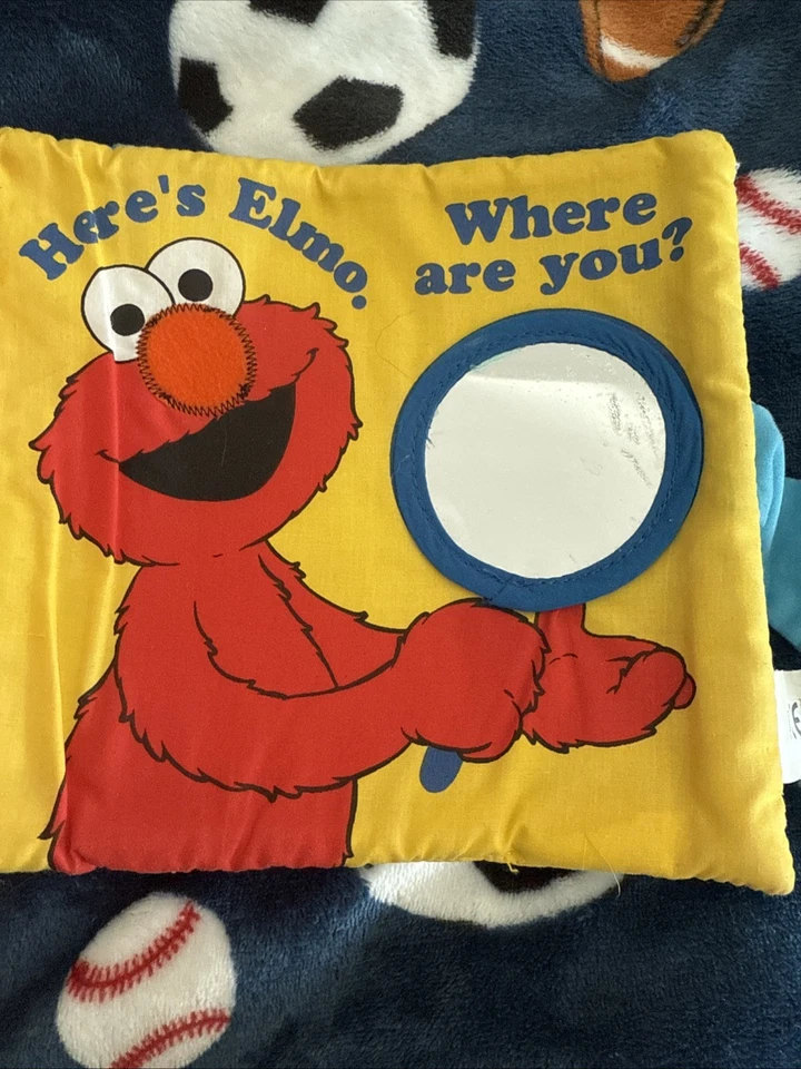 VTG 1999 ELMO SOFT PLAY PEEK A BOO BOOK FOR KIDS GOOD CONDITION - Image 3 of 3