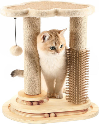 Made4Pets Cat Scratching Post, Cat Self Groomer for Indoor Cats, Cloud Soft Perc