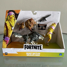 Beast Battles Fortnite Cluck Wildlife Pack Figure Set Assault Rifle 8 Jazwares