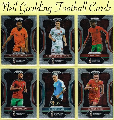 Panini Prizm   FIFA WORLD CUP QATAR 2022   Football Cards #151 bis #300