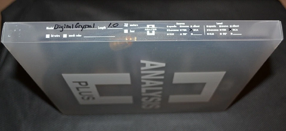 Analysis Plus Crystal Digital 75 Ohm 1.0M RCA Interconnect - Brand New (Unused). - Image 3 of 4