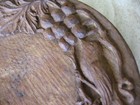 J. Selwyn Dunn (1895-1978) Hand Carved Wooden Plate with Grapes, Leaves, and Bir — photo 3