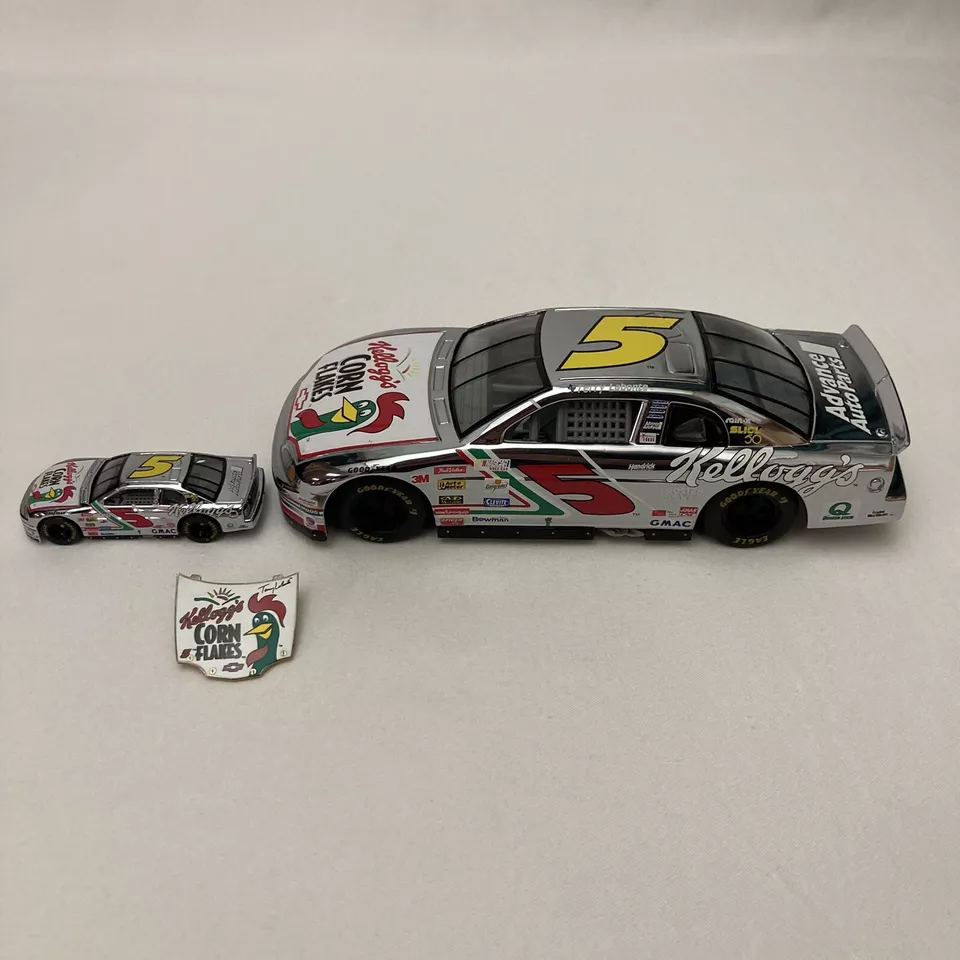 Prendedor de coche y sombrero Terry Labonte Kellogg's Corn Flakes 1:24 y 1:64 diecast NASCAR #5 Foto 3 de 4