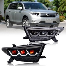 Upgrade For Toyota Highlander 2012-2014 LED Headlights DRL Projector Head Lamps