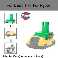 Adapter For Dewalt 18V 20V Li-ion Battery to For Ryobi 18V Power Tools