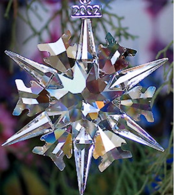 SWAROVSKI Annual Ornament 2002 Brand New Mint In Box Includes