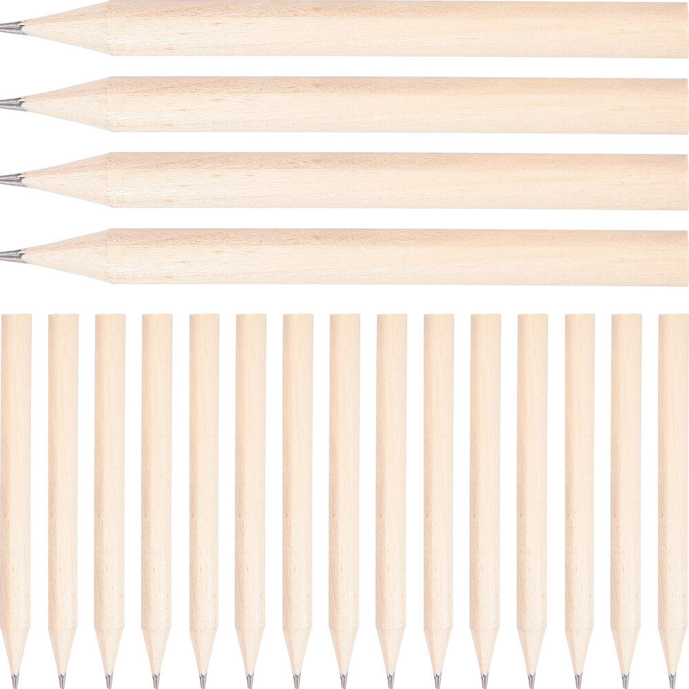 50 Pcs Golf Short Pencils Sharpened HB Kids Writing Child Preschool