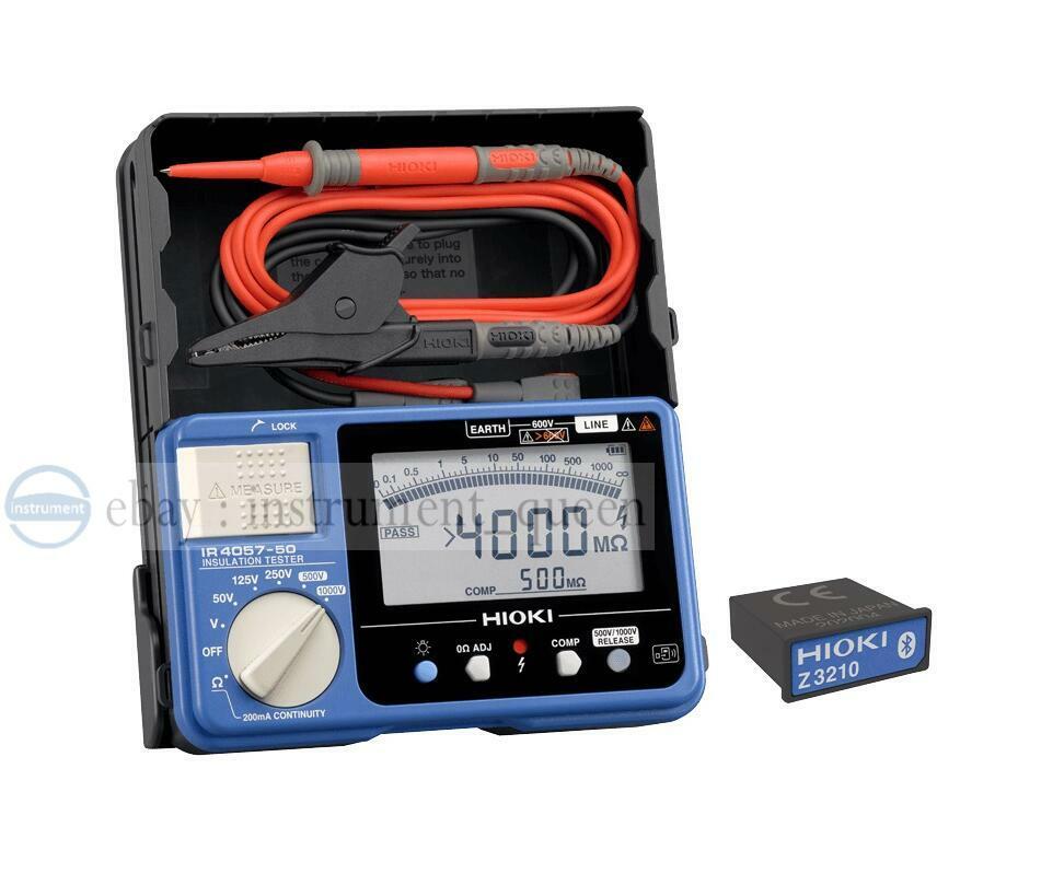 HIOKI INSULATION TESTER IR4052-11 テスター HIOKI Electric IR4052-51 Insulation Tester Wireless, Lead