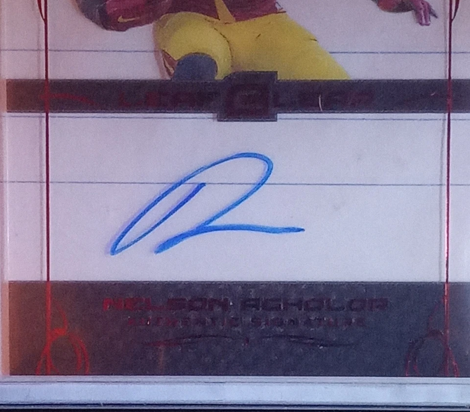 2015 Leaf Clear Nelson Agholor Auto Red #4/5 Rookie Autograph Ravens Mint RC - Image 2 of 4
