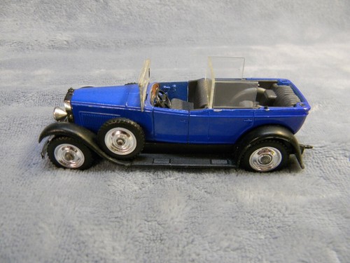 1/43 SCALE VINTAGE 1929 FIAT 525N 6 CYL.# 154 BLUE SOLIDO DIECAST CAR - Picture 3 of 9
