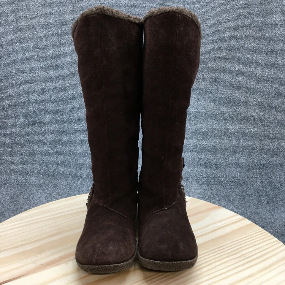 Botas Rocket Dog para mujer 10 altas de piel de oveja invierno marrón gamuza planas Foto 4 de 4