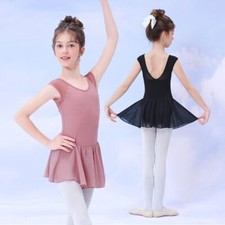 Girls Ballet Dress Dance Gymnastics Sleeveless Ballet Tutu Ballerina Dance