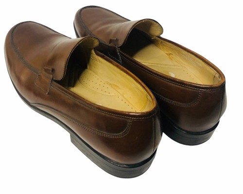 Men's Shoes BASS Dole Size US 12 M Brown Leather Loafers - Picture 5 of 7