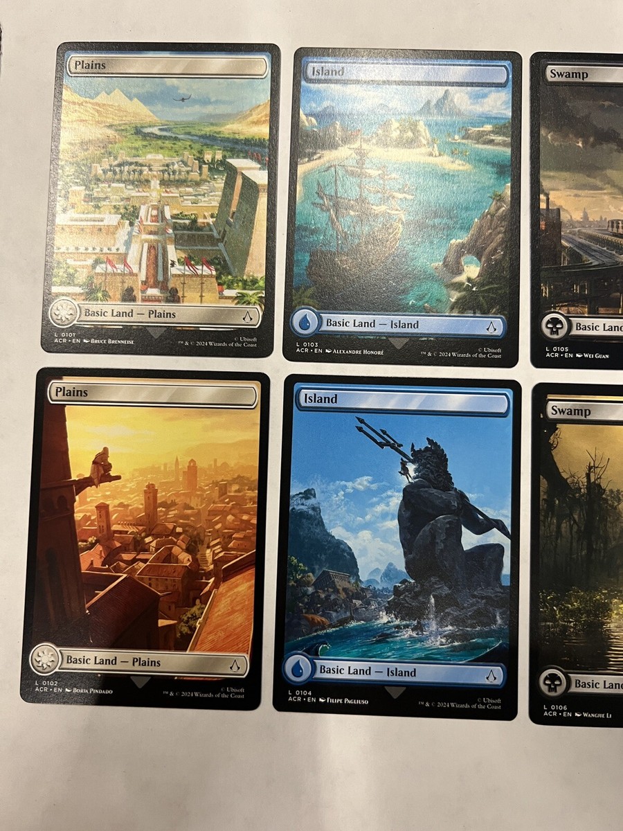 Assassin's Creed Full Art Lands Complete Set 10 Cards Land ACR MTG Regular  NON | eBay