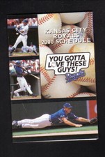 2000 Kansas City Royals Pocket Schedule kcroyals.com