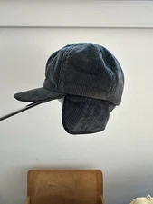 Brown Corduroy Trapper Hat with Ear Flaps Small