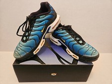 Nike Air Max Plus Tn Hyper Blue Black White Yellow Men Size 10.5 Rare BQ4629-003