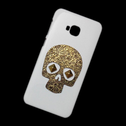 For ASUS Zenfone 3 Max 4 Pro 2 Laser Go Selfie 3D Skull Rivet Back Hard Case - Picture 4 of 7