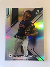 Triston McKenzie 2019 Bowman Platinum Wal-Mart Top Prospects #TOP-99 Indians